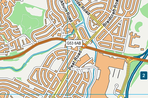 G53 6AB map - OS VectorMap District (Ordnance Survey)