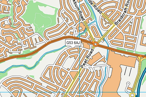 G53 6AJ map - OS VectorMap District (Ordnance Survey)