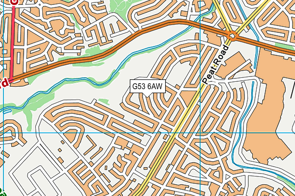 G53 6AW map - OS VectorMap District (Ordnance Survey)