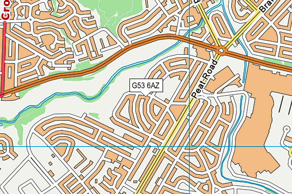 G53 6AZ map - OS VectorMap District (Ordnance Survey)