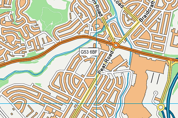 G53 6BF map - OS VectorMap District (Ordnance Survey)