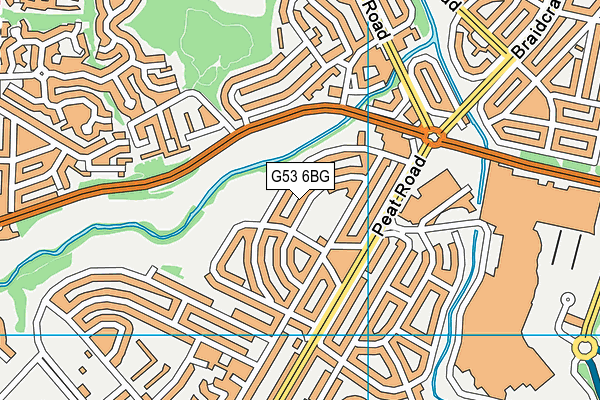 G53 6BG map - OS VectorMap District (Ordnance Survey)