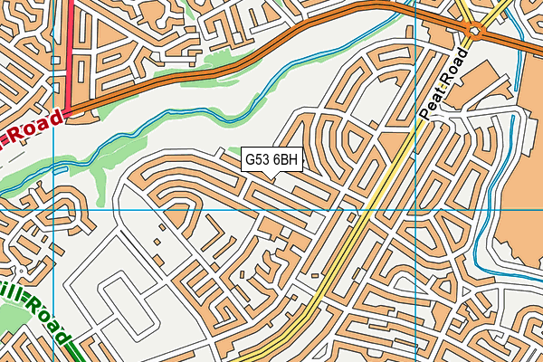 G53 6BH map - OS VectorMap District (Ordnance Survey)