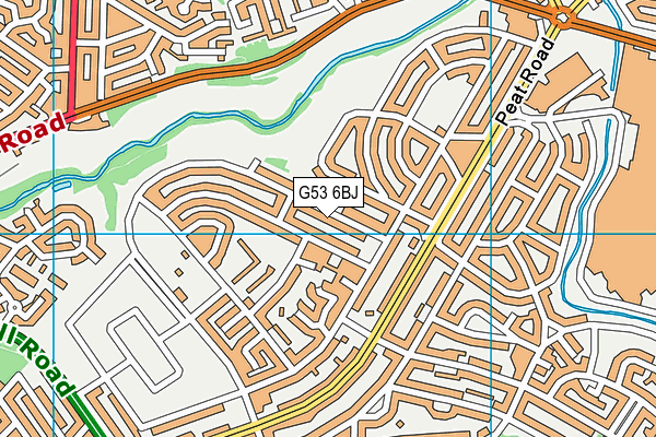 G53 6BJ map - OS VectorMap District (Ordnance Survey)