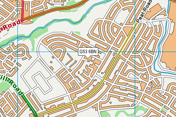 G53 6BN map - OS VectorMap District (Ordnance Survey)