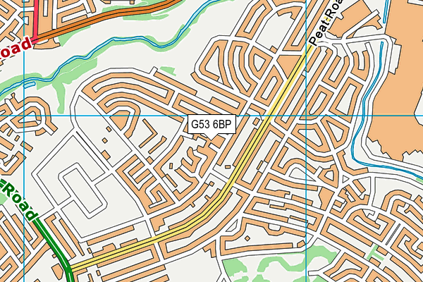 G53 6BP map - OS VectorMap District (Ordnance Survey)