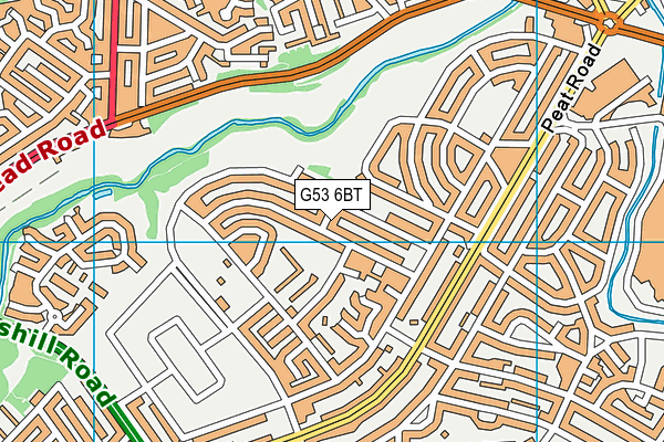 G53 6BT map - OS VectorMap District (Ordnance Survey)