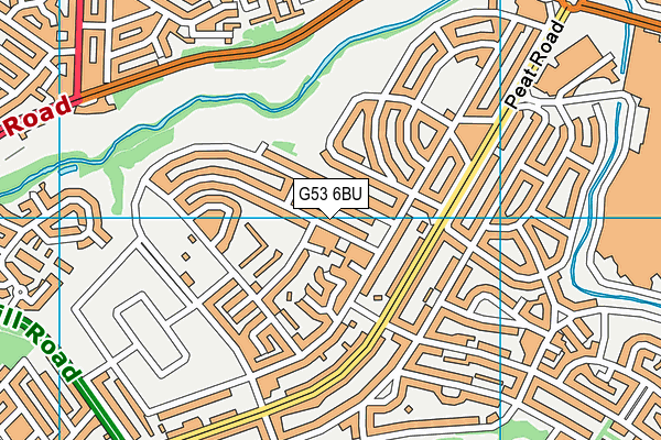 G53 6BU map - OS VectorMap District (Ordnance Survey)