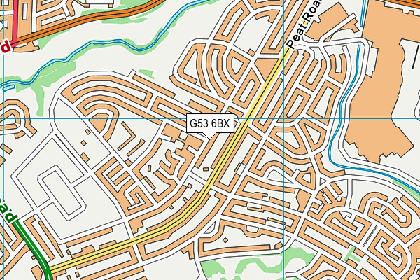 G53 6BX map - OS VectorMap District (Ordnance Survey)