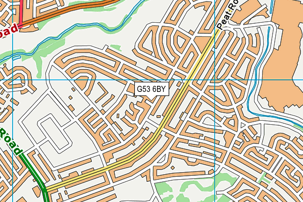 G53 6BY map - OS VectorMap District (Ordnance Survey)
