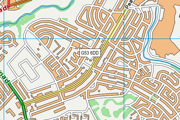 G53 6DD map - OS VectorMap District (Ordnance Survey)