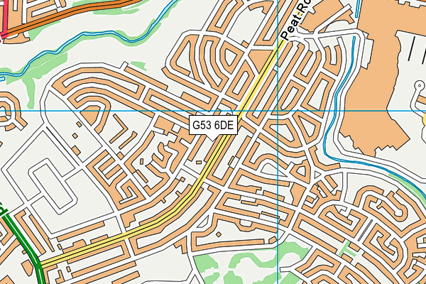 G53 6DE map - OS VectorMap District (Ordnance Survey)