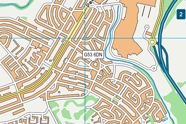 G53 6DN map - OS VectorMap District (Ordnance Survey)