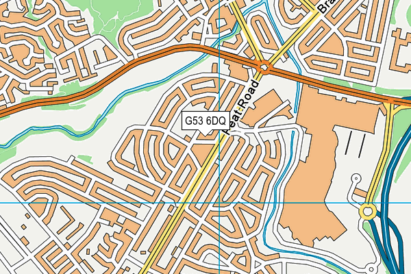 G53 6DQ map - OS VectorMap District (Ordnance Survey)