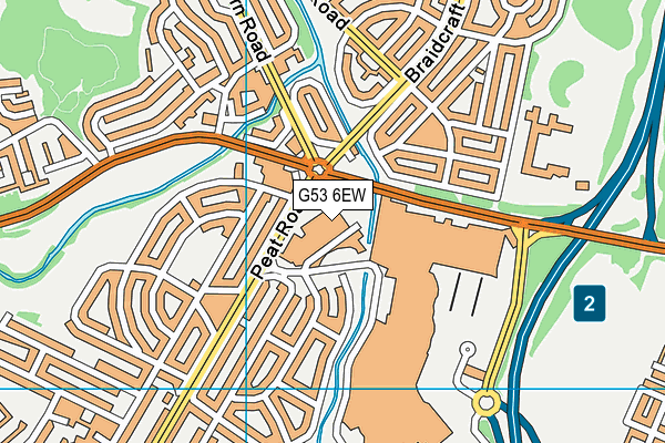 G53 6EW map - OS VectorMap District (Ordnance Survey)