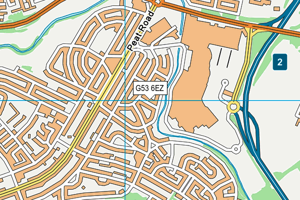 G53 6EZ map - OS VectorMap District (Ordnance Survey)