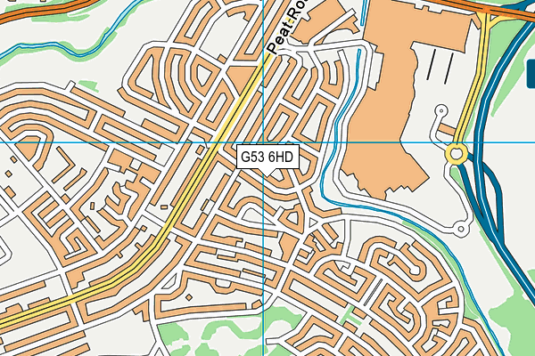 G53 6HD map - OS VectorMap District (Ordnance Survey)