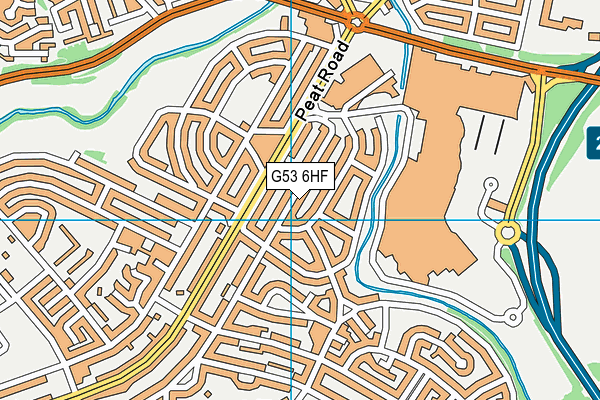 G53 6HF map - OS VectorMap District (Ordnance Survey)