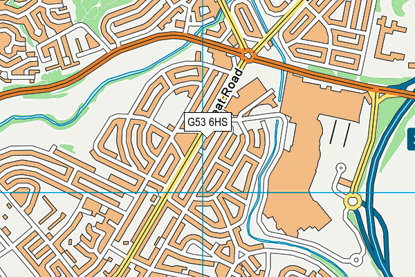 G53 6HS map - OS VectorMap District (Ordnance Survey)