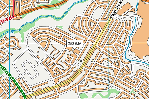 G53 6JA map - OS VectorMap District (Ordnance Survey)