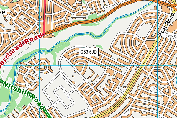 G53 6JD map - OS VectorMap District (Ordnance Survey)