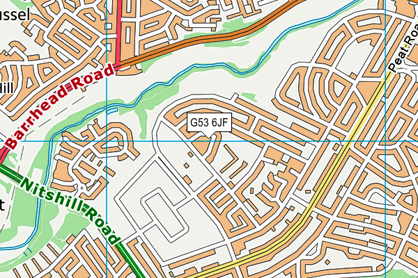 G53 6JF map - OS VectorMap District (Ordnance Survey)