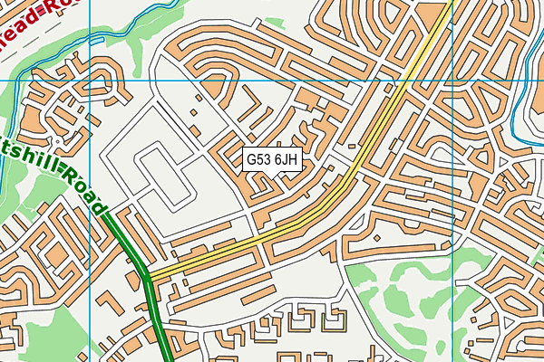 G53 6JH map - OS VectorMap District (Ordnance Survey)