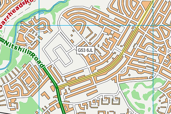 G53 6JL map - OS VectorMap District (Ordnance Survey)
