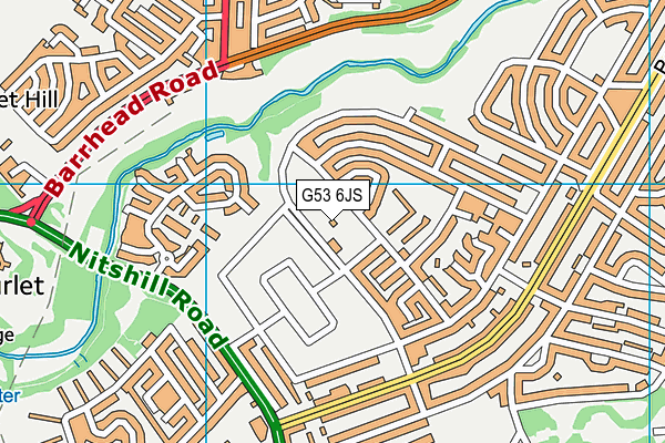 G53 6JS map - OS VectorMap District (Ordnance Survey)