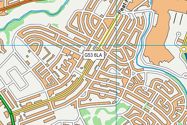 G53 6LA map - OS VectorMap District (Ordnance Survey)