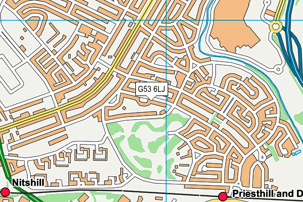 G53 6LJ map - OS VectorMap District (Ordnance Survey)