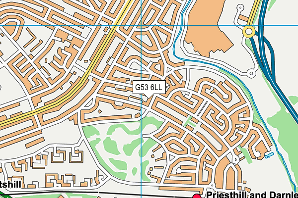 G53 6LL map - OS VectorMap District (Ordnance Survey)