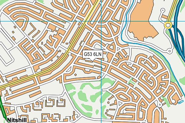G53 6LN map - OS VectorMap District (Ordnance Survey)