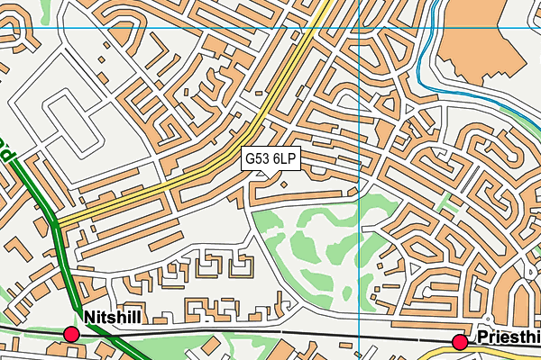 G53 6LP map - OS VectorMap District (Ordnance Survey)