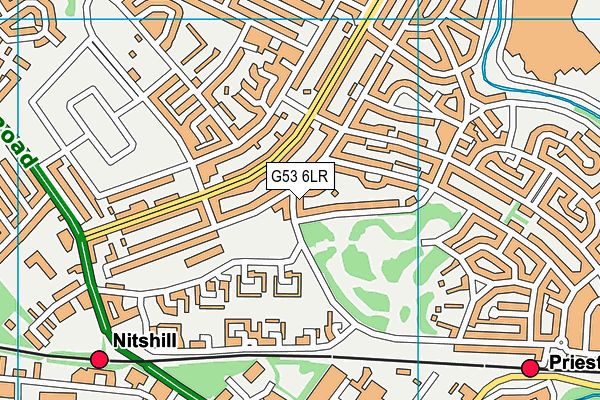 G53 6LR map - OS VectorMap District (Ordnance Survey)