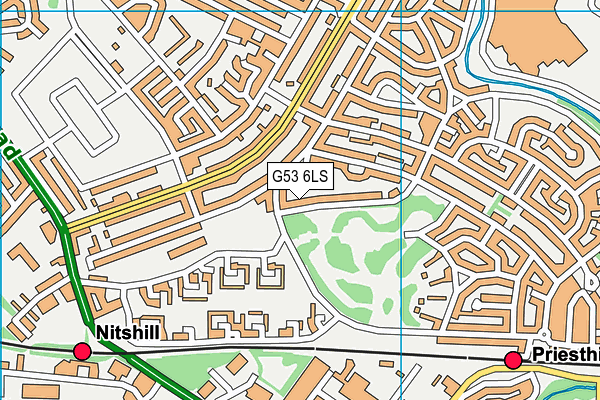 G53 6LS map - OS VectorMap District (Ordnance Survey)