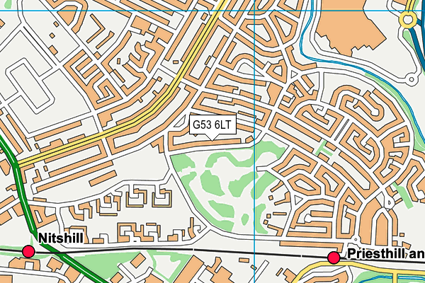 G53 6LT map - OS VectorMap District (Ordnance Survey)