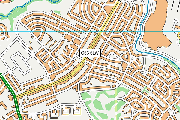 G53 6LW map - OS VectorMap District (Ordnance Survey)