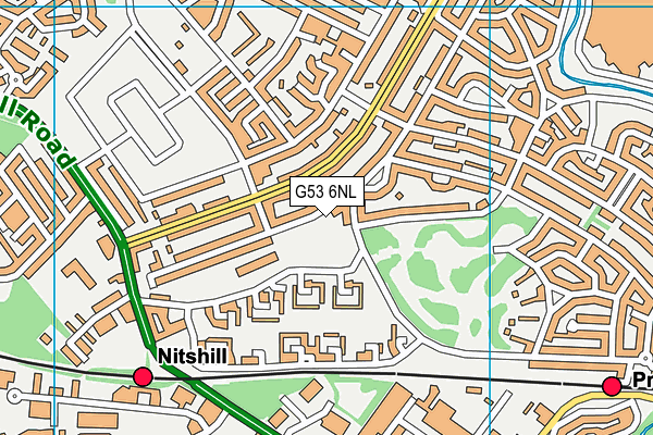 G53 6NL map - OS VectorMap District (Ordnance Survey)
