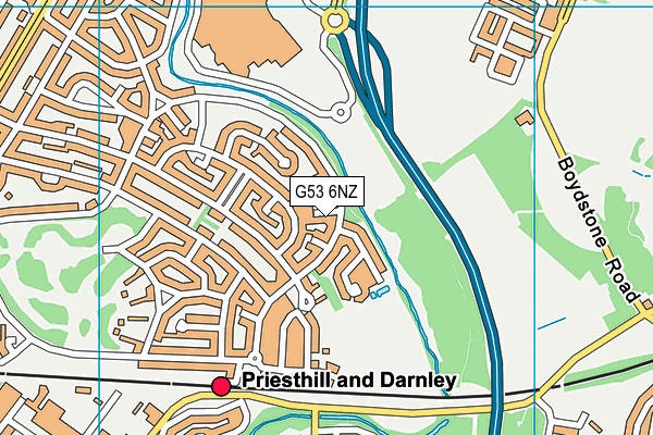 G53 6NZ map - OS VectorMap District (Ordnance Survey)