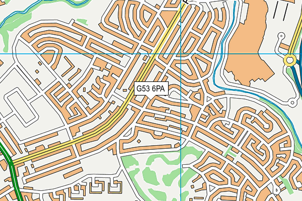 G53 6PA map - OS VectorMap District (Ordnance Survey)