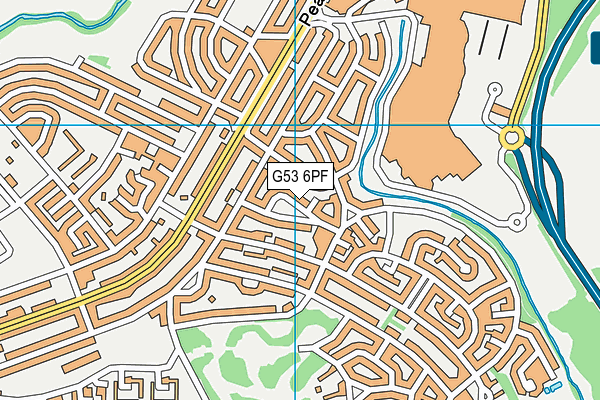 G53 6PF map - OS VectorMap District (Ordnance Survey)