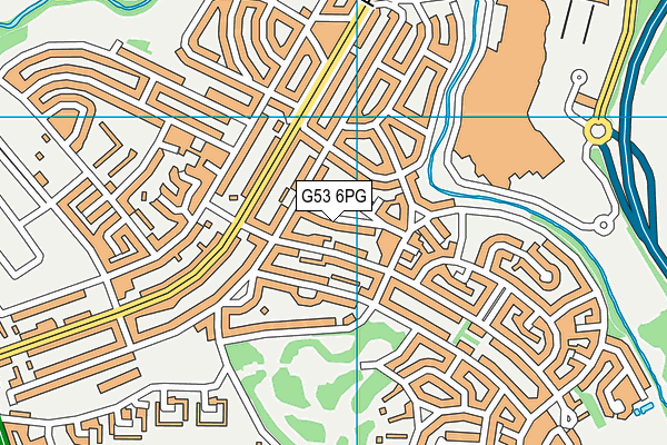 G53 6PG map - OS VectorMap District (Ordnance Survey)
