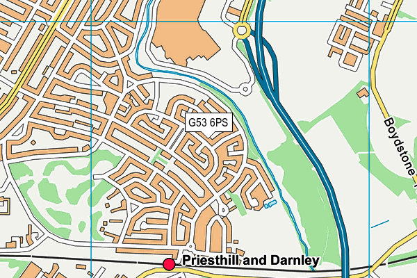 G53 6PS map - OS VectorMap District (Ordnance Survey)