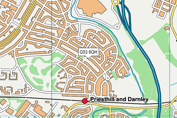 G53 6QH map - OS VectorMap District (Ordnance Survey)