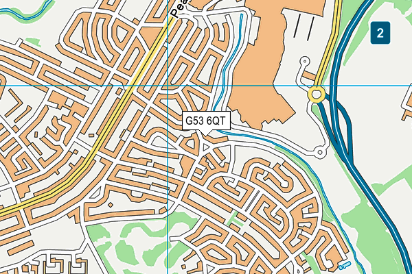 G53 6QT map - OS VectorMap District (Ordnance Survey)