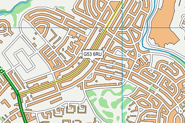 G53 6RU map - OS VectorMap District (Ordnance Survey)