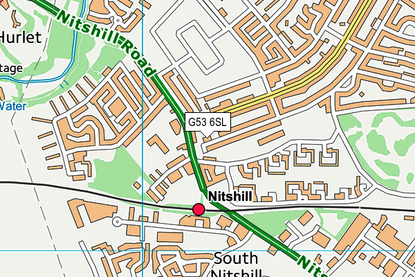 G53 6SL map - OS VectorMap District (Ordnance Survey)