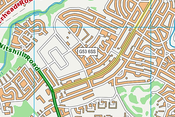 G53 6SS map - OS VectorMap District (Ordnance Survey)