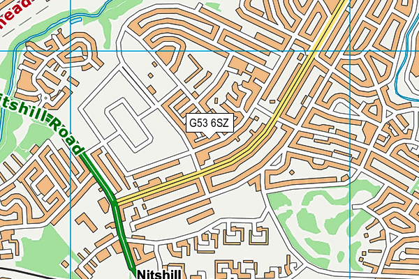 G53 6SZ map - OS VectorMap District (Ordnance Survey)